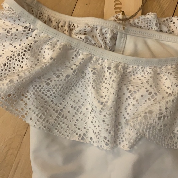 White Onepiece Swimsuit - Picture 4 of 6